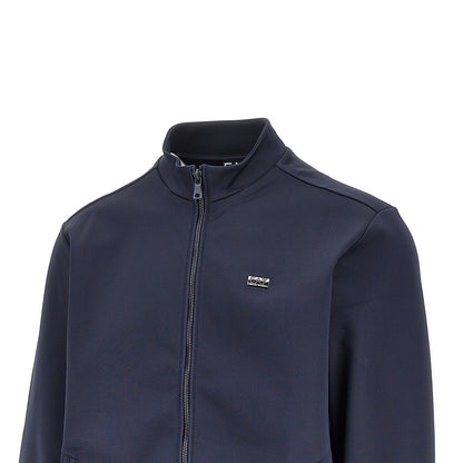 EA7 Full-zip sweatshirt with logo plate