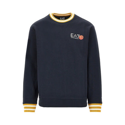 EA7 Cotton sweatshirt with logo print