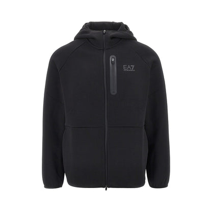 EA7 Natural Ventus7 full-zip hoodie