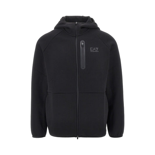 EA7 Natural Ventus7 full-zip hoodie
