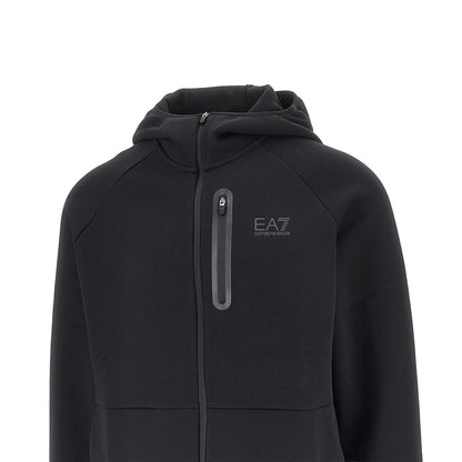 EA7 Natural Ventus7 full-zip hoodie