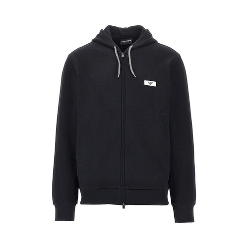 EA Bodywear Piquet jersey full-zip hoodie