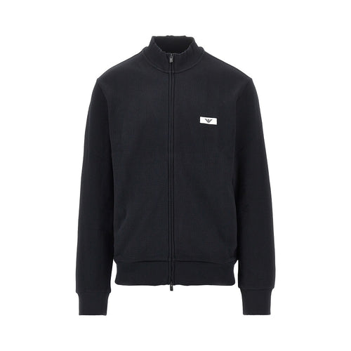 EA Bodywear Piquet jersey full-zip sweatshirt