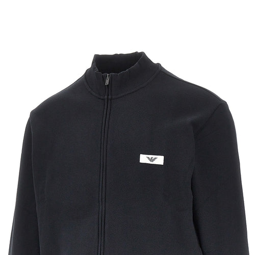 EA Bodywear Piquet jersey full-zip sweatshirt