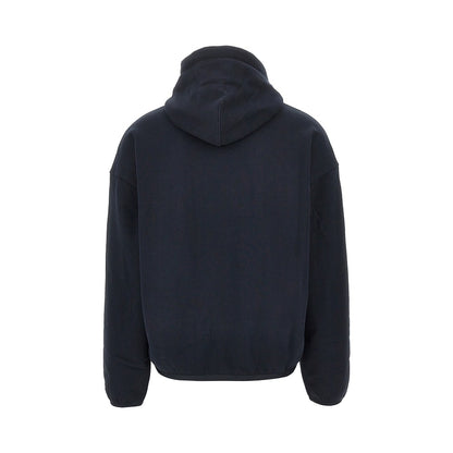 EMPORIO ARMANI Cotton and silk hoodie