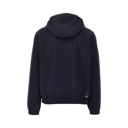 EMPORIO ARMANI Travel Essential piquet jersey hoodie