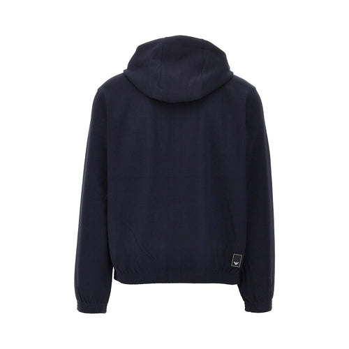 EMPORIO ARMANI Travel Essential piquet jersey hoodie