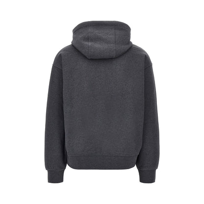 EMPORIO ARMANI Soft Touch logo embroidery hoodie