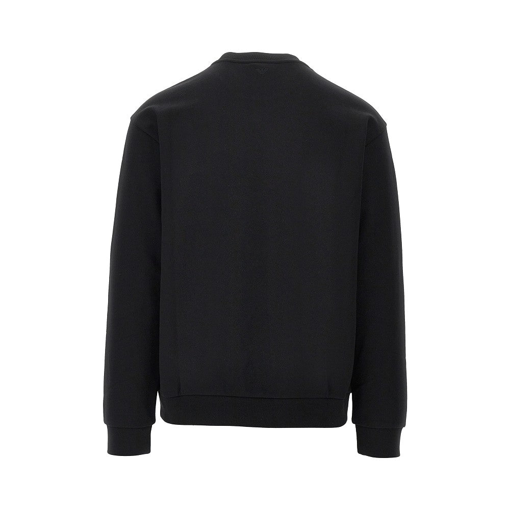 EMPORIO ARMANI Logo print crewneck sweatshirt