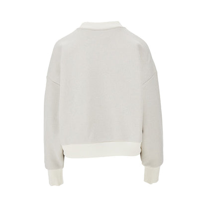 EMPORIO ARMANI Lurex jersey sweatshirt with logo