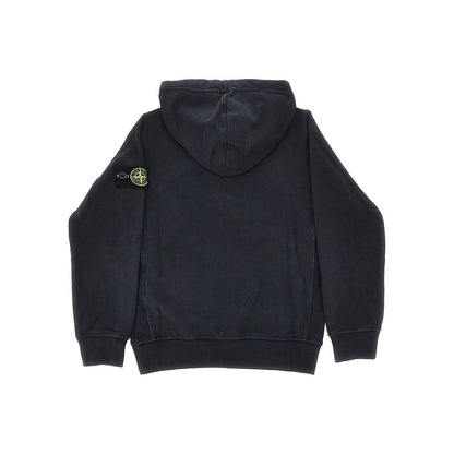 STONE ISLAND Organic cotton hoodie with Logo Badge