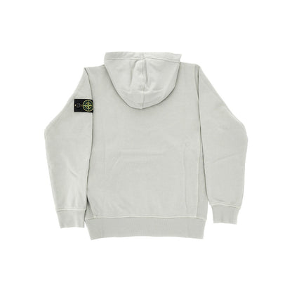 STONE ISLAND Organic cotton hoodie with Logo Badge