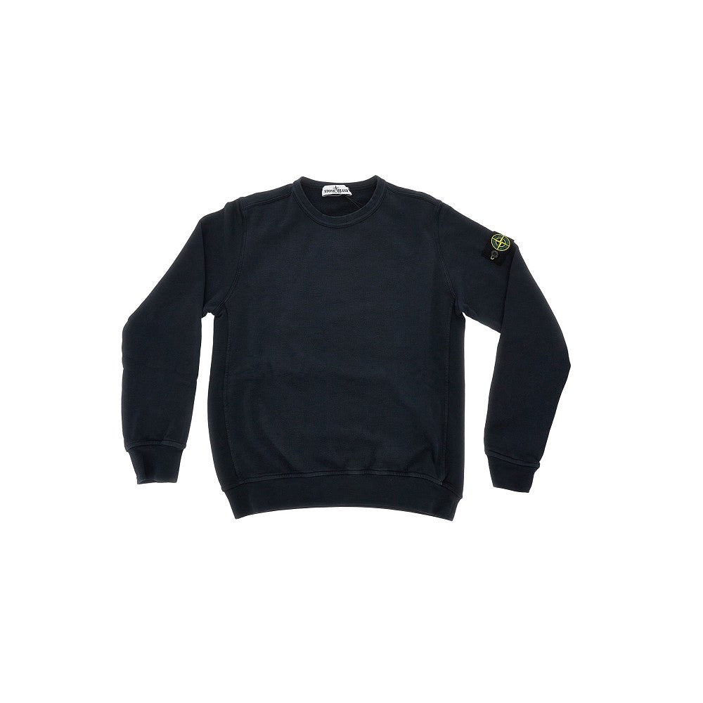 STONE ISLAND Logo badge crewneck sweatshirt