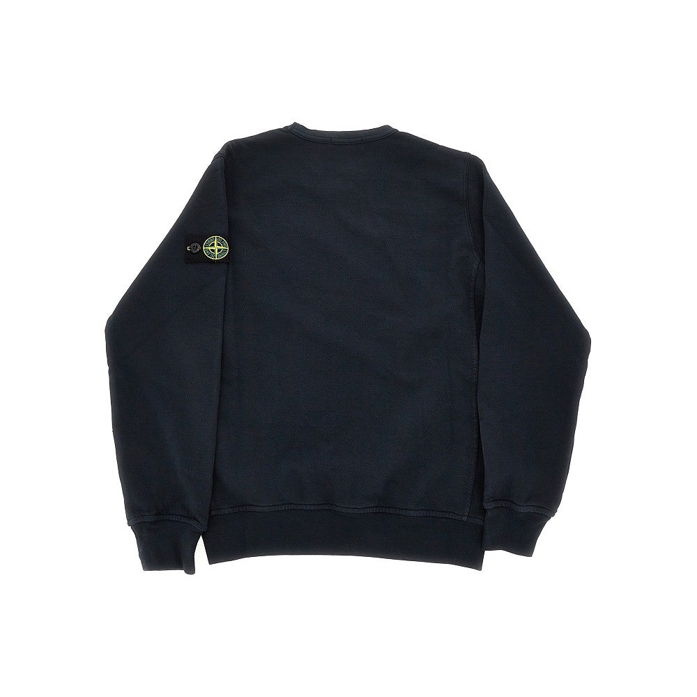 STONE ISLAND Logo badge crewneck sweatshirt