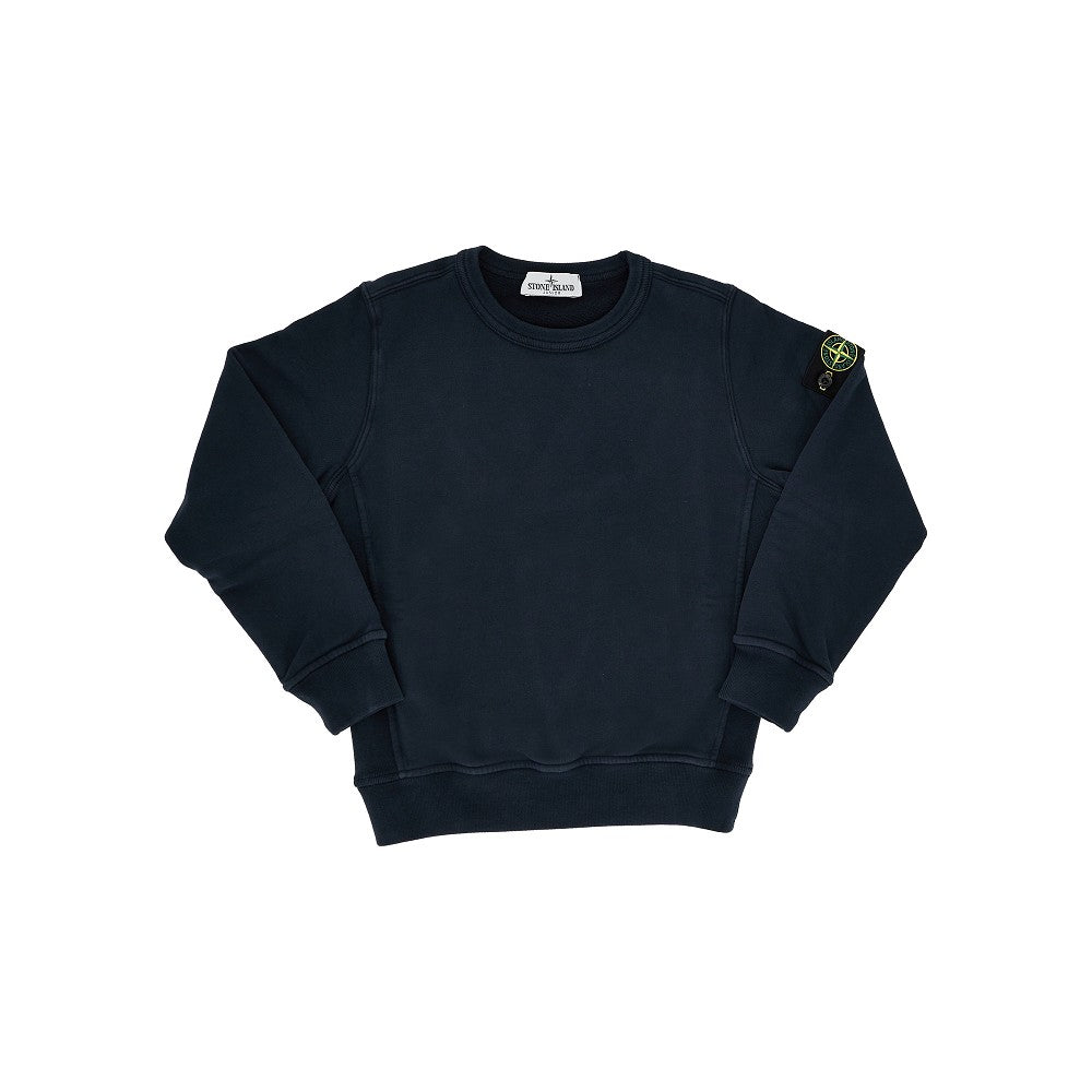 STONE ISLAND Logo badge crewneck sweatshirt