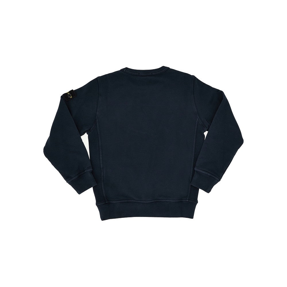 STONE ISLAND Logo badge crewneck sweatshirt
