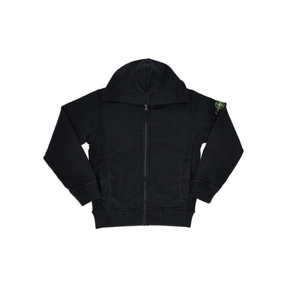 STONE ISLAND Logo badge full-zip hoodie