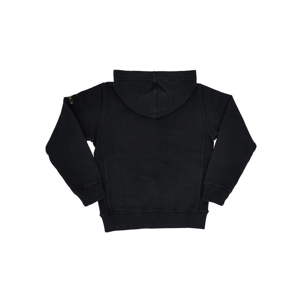 STONE ISLAND Logo badge full-zip hoodie