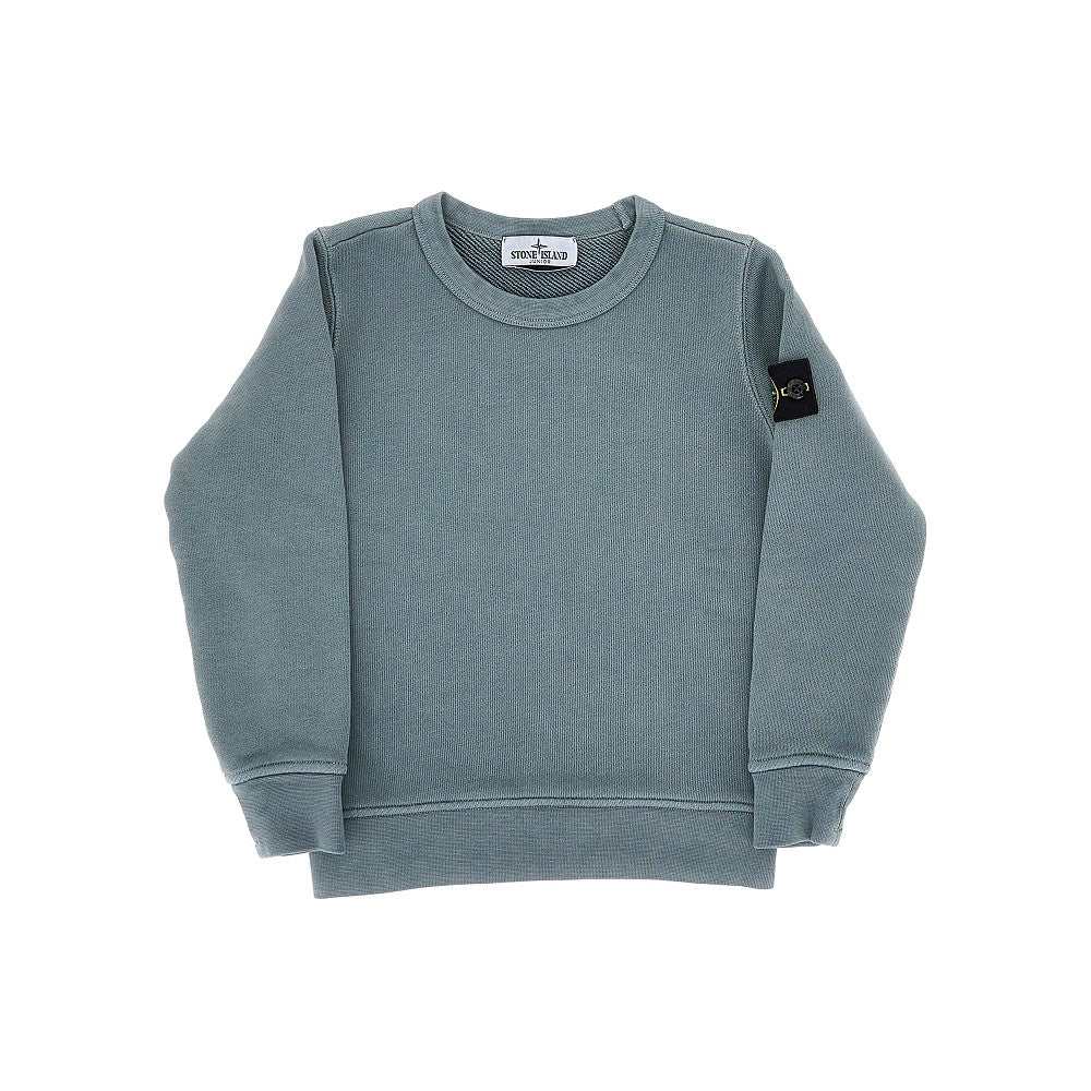 STONE ISLAND Cotton sweatshirt with Logo Badge