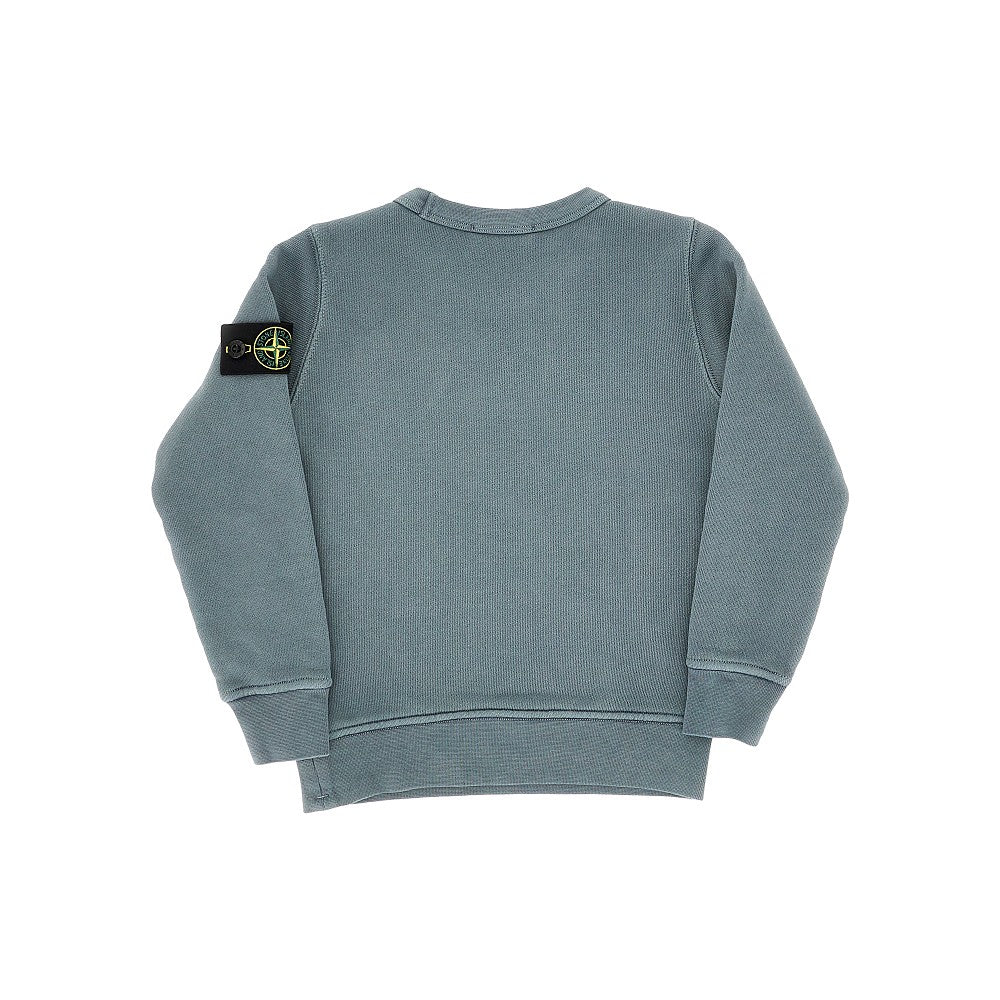 STONE ISLAND Cotton sweatshirt with Logo Badge