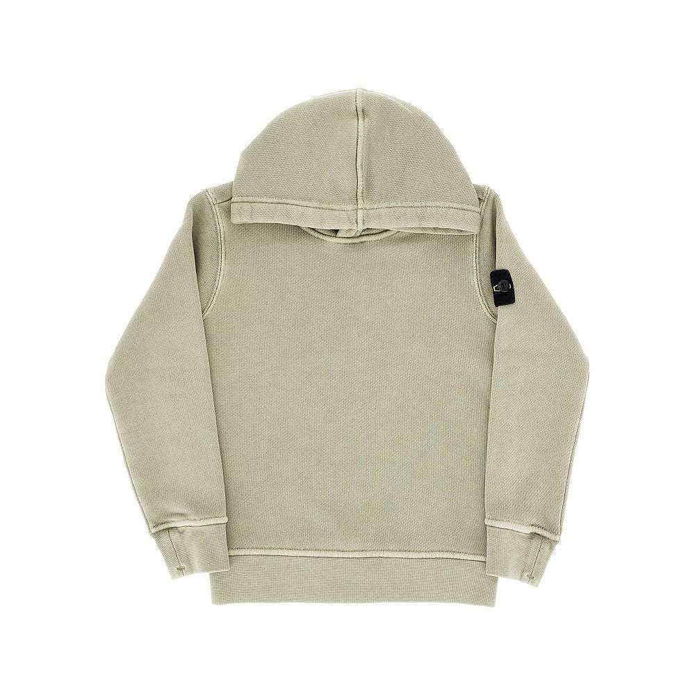 STONE ISLAND Cotton hoodie with Logo Badge