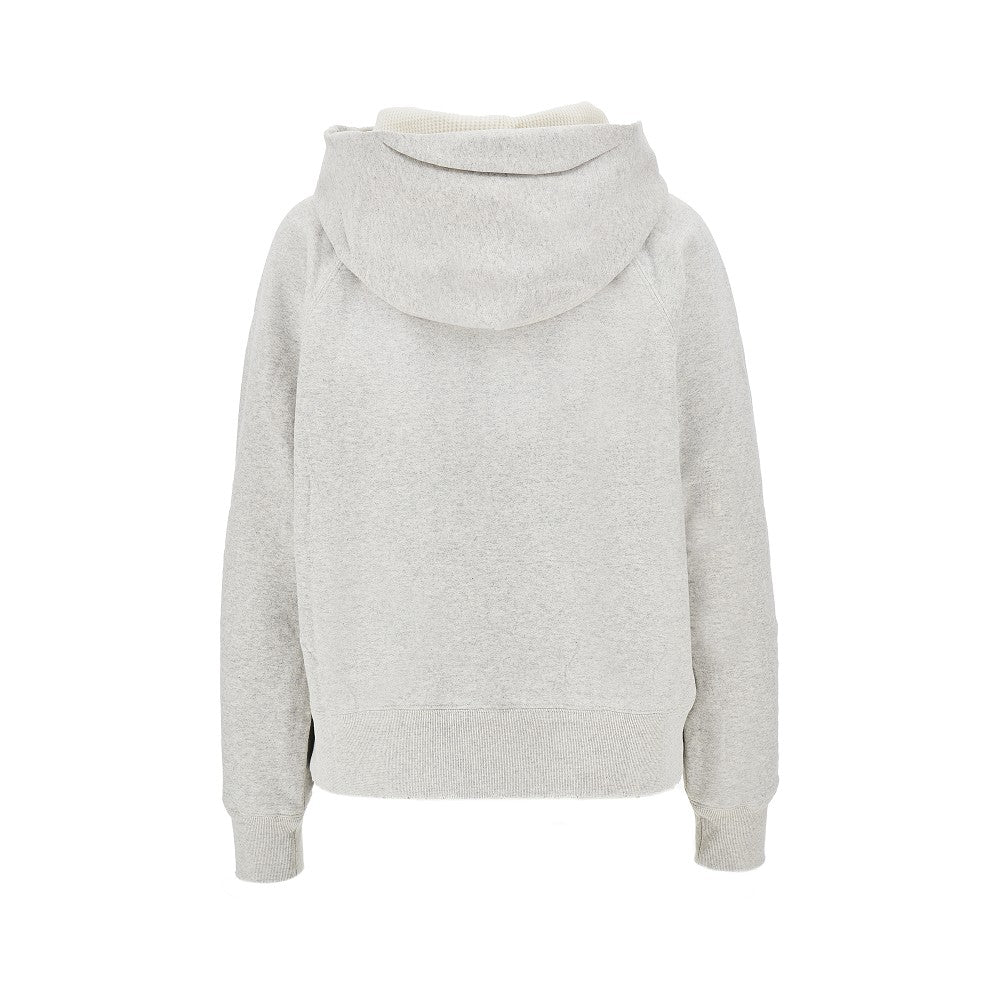 Prada Distressed cotton hoodie with