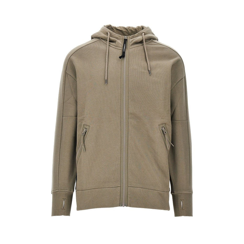 C.P. Company Cotton full-zip hoodie with lenses