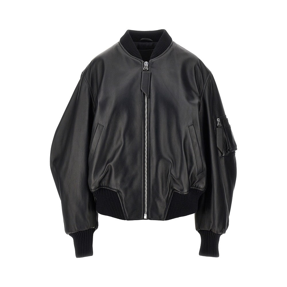 THE ATTICO Anja' leather bomber jacket