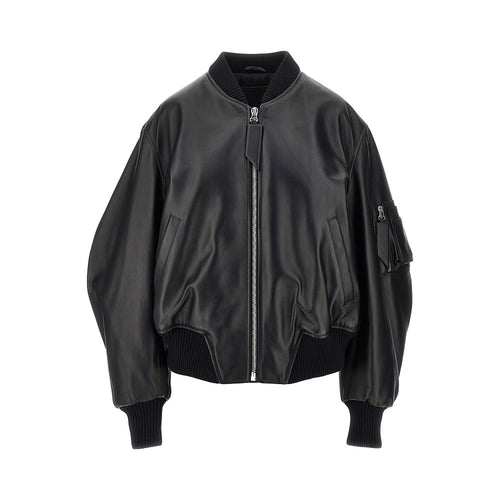 THE ATTICO Anja' leather bomber jacket
