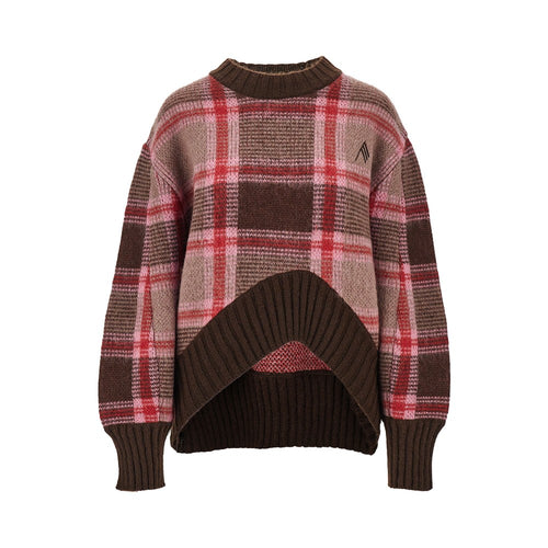 THE ATTICO Knitted sweater with logo embroidery