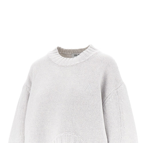 THE ATTICO Moulded hem wool and cashmere sweater
