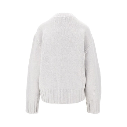THE ATTICO Moulded hem wool and cashmere sweater