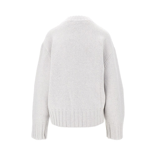 THE ATTICO Moulded hem wool and cashmere sweater