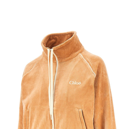 Chloé Velvet full-zip sweatshirt
