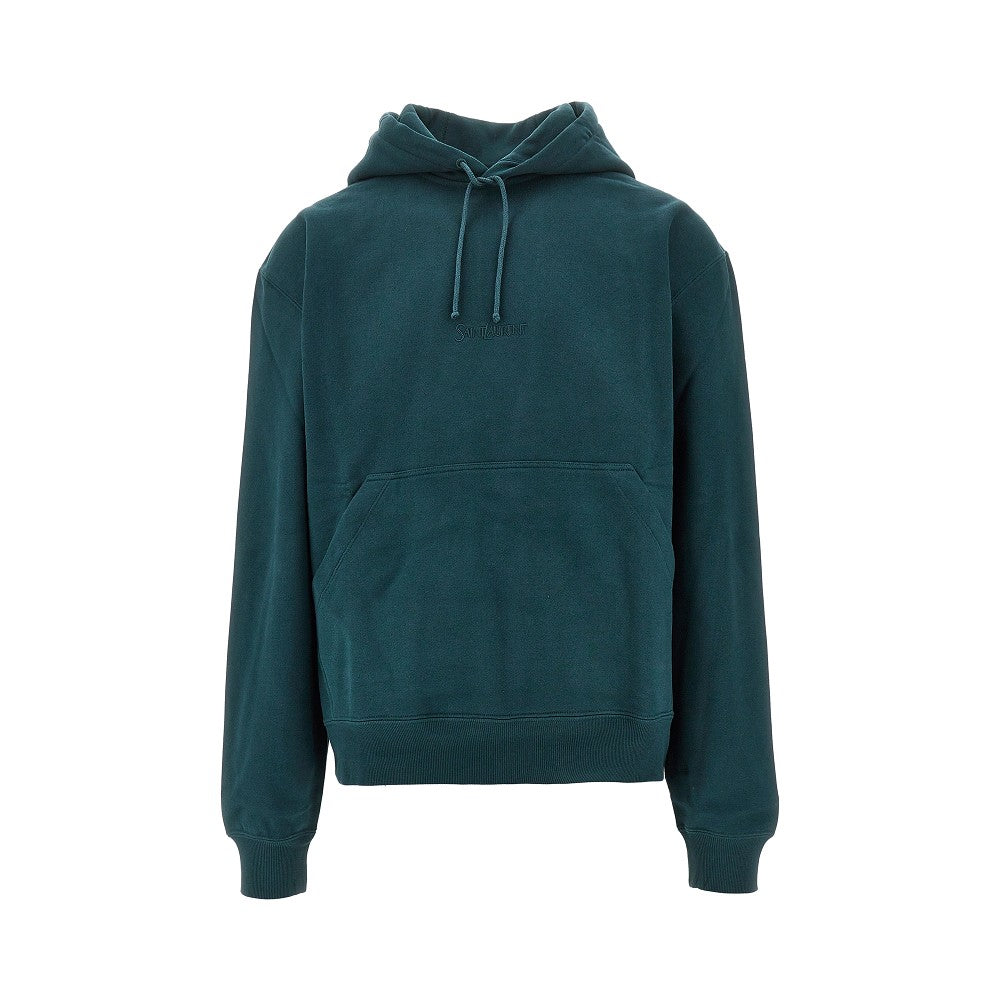 SAINT LAURENT Hoodie with logo embroidery