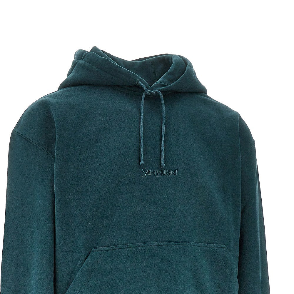 SAINT LAURENT Hoodie with logo embroidery