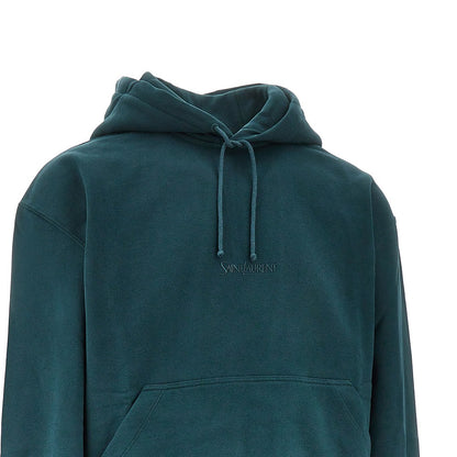 SAINT LAURENT Hoodie with logo embroidery