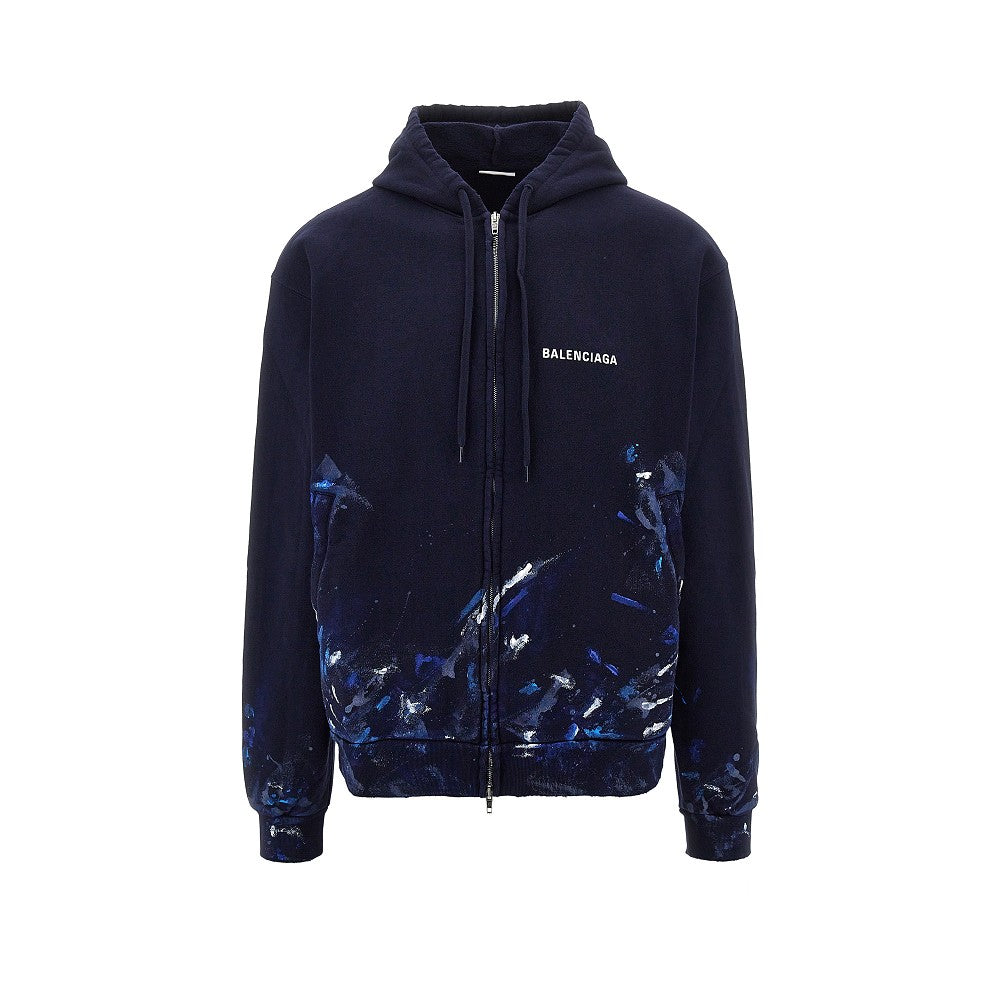Balenciaga 'Paint Splatter' full-zip hoodie