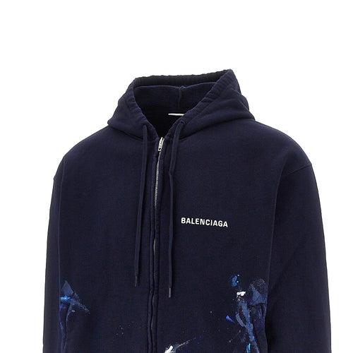 Balenciaga 'Paint Splatter' full-zip hoodie