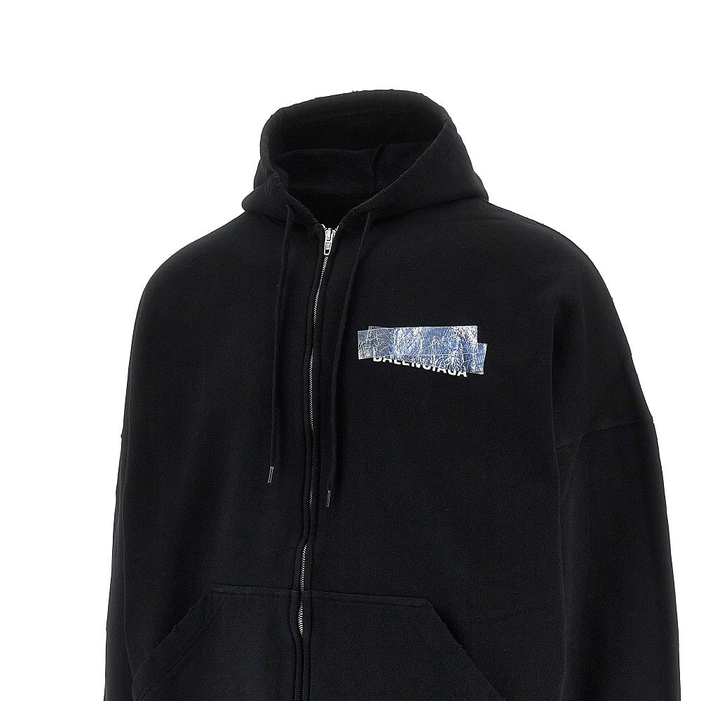 Balenciaga 'Silver Tape Balenciaga' full-zip hoodie