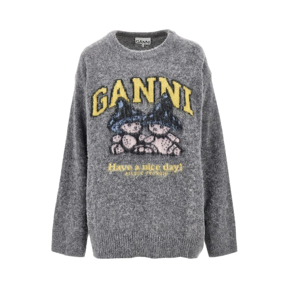 Ganni 'Mushroom Teddy' alpaca-blend sweater