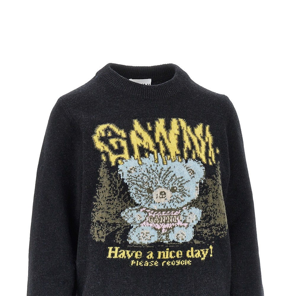 Ganni 'Forest Teddy' wool-blend sweater