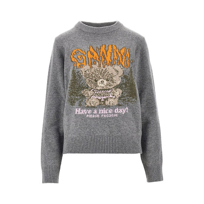 Ganni 'Forest Teddy' wool-blend sweater