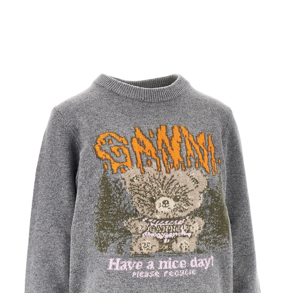 Ganni 'Forest Teddy' wool-blend sweater