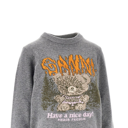 Ganni 'Forest Teddy' wool-blend sweater