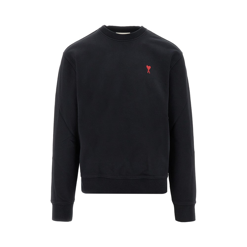 AMI Ami de Coeur embroidery crewneck sweatshirt