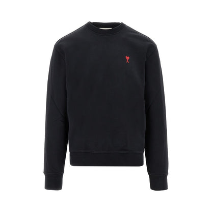 AMI Ami de Coeur embroidery crewneck sweatshirt