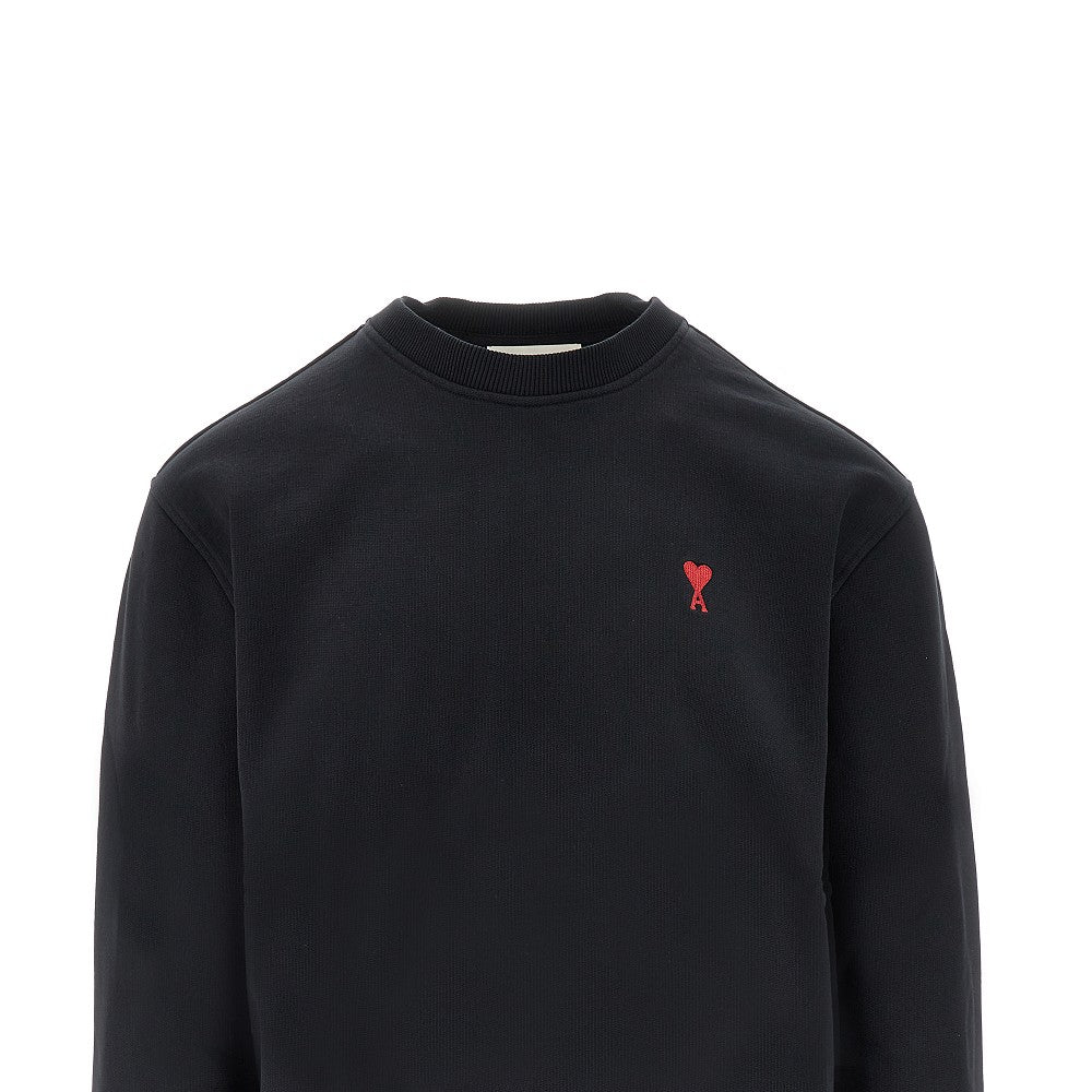 AMI Ami de Coeur embroidery crewneck sweatshirt