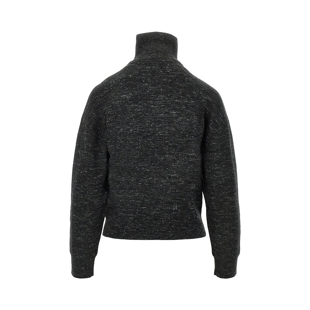 Marant Étoile Mouliné knitted full-zip sweatshirt