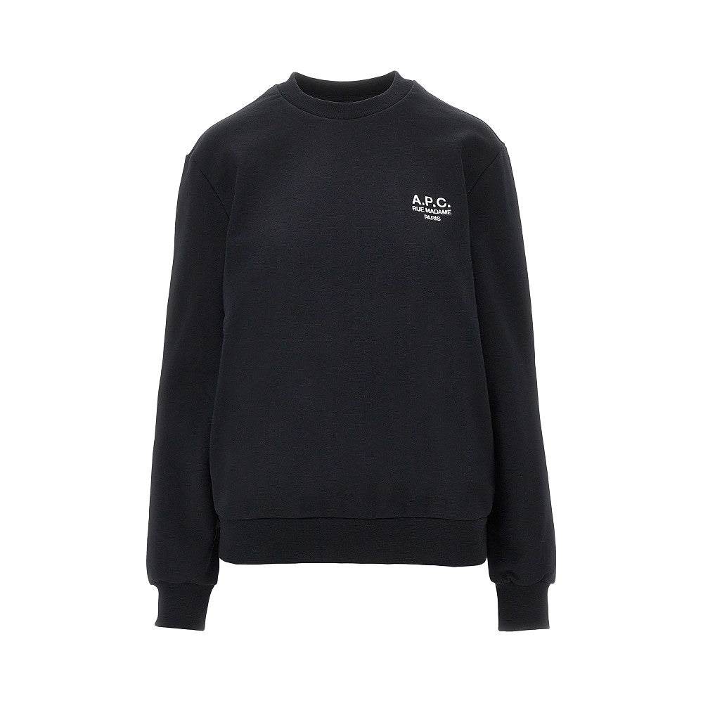 A.P.C. Crewneck sweatshirt with logo embroidery